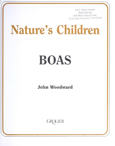 Boas cover