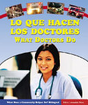 What Does a Doctor Do? cover