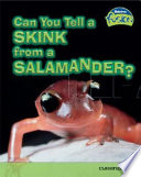 Can You Tell a Skink from a Salamander? Classification cover