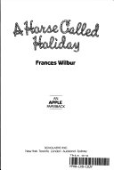 A Horse Called Holiday cover