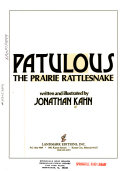 Patulous the Prairie Rattlesnake cover