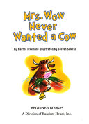 Mrs. Wow Never Wanted a Cow cover