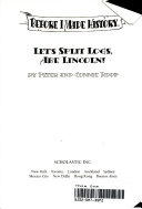 Let's Split Logs, Abe Lincoln! cover