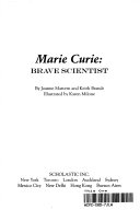 Marie Curie, Brave Scientist cover