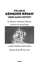 The Great Genghis Khan Look-Alike Contest cover