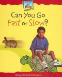 Can You Go Fast or Slow? cover