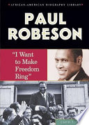 Paul Robeson: "I Want to Make Freedom Ring" cover