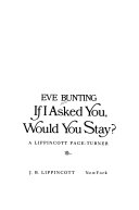 If I Asked You, Would You Stay? cover
