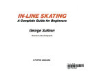 In-Line Skating: A Complete Guide for Beginners cover