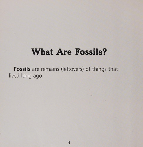 Fossils cover