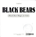 Bears for Kids/Black Bear Magic for Kids cover