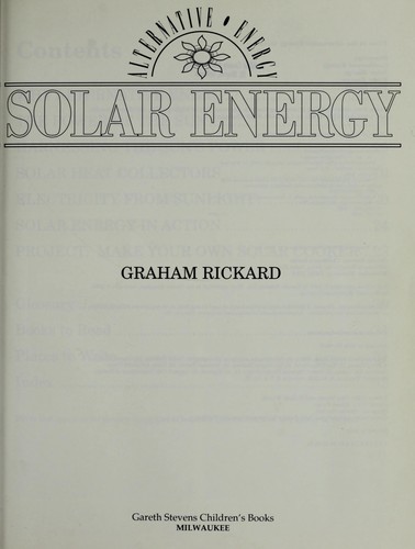 Solar Energy cover