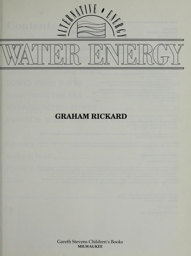 Water Energy cover