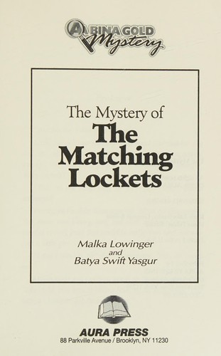 The Mystery of the Matching Lockets cover