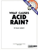 What Causes Acid Rain? cover