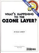 What's Happening to the Ozone Layer? cover