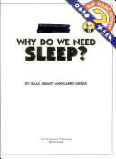 Why Do We Need Sleep? cover