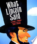 What Lincoln Said cover