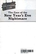 The Case of the New Year's Eve Nightmare cover