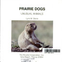 Prairie Dogs (Unusual Animals) cover