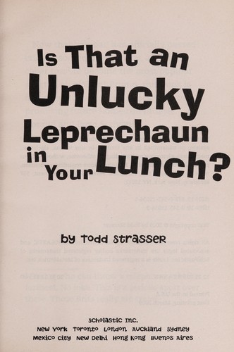 Is That an Unlucky Leprechaun in Your Lunch? cover