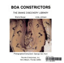 Boa Constrictors cover
