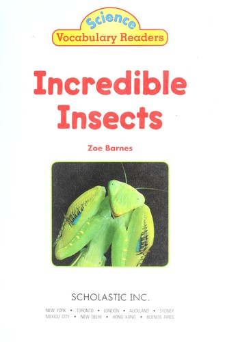 Incredible Insects cover