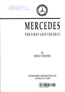 Mercedes: The First and the Best cover