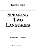 Speaking Two Languages cover