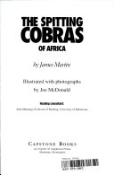 The Spitting Cobras of Africa cover