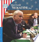 What Does a Senator Do? cover