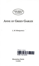 Anne of Green Gables (DUPLICATE) cover
