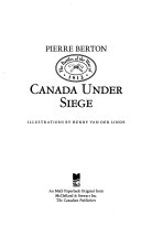 Canada Under Siege cover
