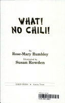 What! No Chili! cover