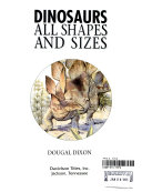 Dinosaurs: All Shapes and Sizes cover