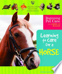 Learning to Care for a Horse cover