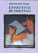 High Performance Through Effective Budgeting cover