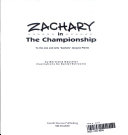Zachary in the Championship cover