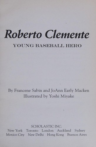 Roberto Clemente: Young Baseball Hero cover