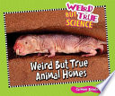 Weird but True Animal Homes cover