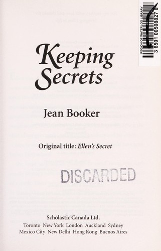 Ellen's Secret/Keeping Secrets cover