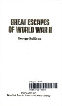 Great Escapes of World War ll cover