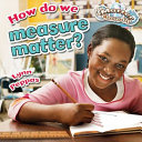 How Do We Measure Matter? cover