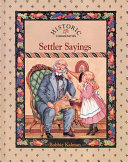 Settler Sayings cover