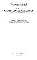 The Story of Christopher Columbus: Admiral of the Ocean Sea cover