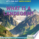 What Is a Landform? cover