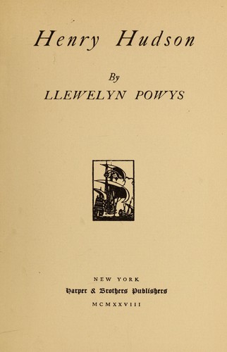 Henry Hudson cover