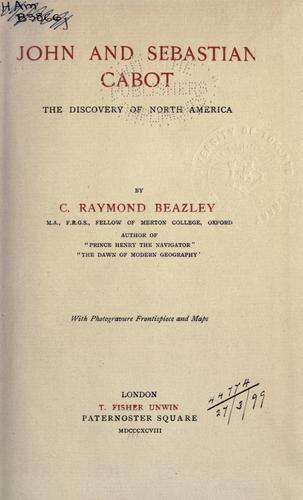 John Cabot cover