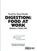 Digestion: Food at Work cover