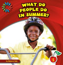 What Do People Do in Summer? cover